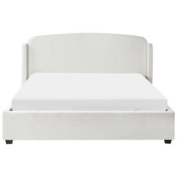 Beliani Ottoman Bed Fabric Bernay 180 X 200 Cm (Eu Super King) Off-White - thumbnail 6