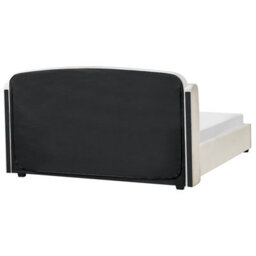 Beliani Ottoman Bed Fabric Bernay 180 X 200 Cm (Eu Super King) Off-White - thumbnail 7