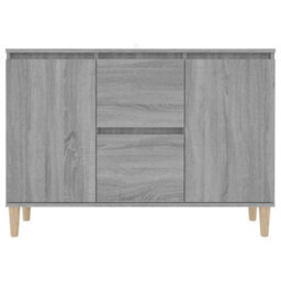 Berkfield Sturdy Sideboard Grey Sonoma 103.5X35X70 Cm Engineered Wood - thumbnail 4