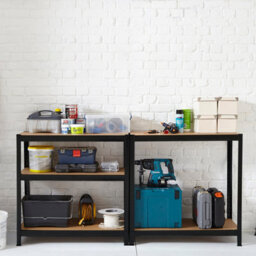 Neo Black Large 5 Tier Large Steel Garage Shelving - thumbnail 6