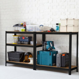 Neo Black Large 5 Tier Large Steel Garage Shelving - thumbnail 8