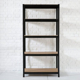 Neo Black Large 5 Tier Large Steel Garage Shelving - thumbnail 9
