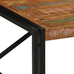 Berkfield Coffee Table Multicolour 100X100X35 Cm Solid Wood Reclaimed - thumbnail 5