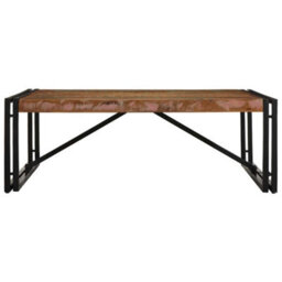 Berkfield Coffee Table Multicolour 100X100X35 Cm Solid Wood Reclaimed - thumbnail 2