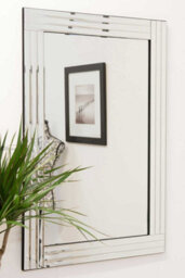 Mirroroutlet Oakley All Glass Triple Edge Bevelled Mirror 90 X 60 Cm - thumbnail 2