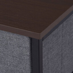 Homcom Chest Of Drawers With 7 Dresser Drawers For Home Bedroom, Dark Grey - thumbnail 8