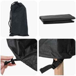 Walplus Outdoor Furniture Cover Black 320 X 320 X 85 Cm 420D Fabric - thumbnail 8