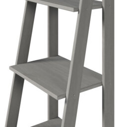 Mercers Furniture Corona Grey Wax Ladder Bookcase Solid Wood Pine Wooden Painted Leaning Open Storage - thumbnail 4