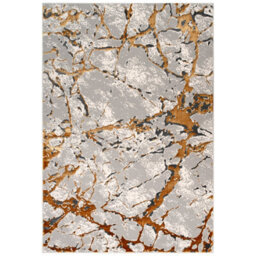 Smart Living Venice Modern Shimmer Rug - Soft Luxury For Living & Bedroom - Ochre - 120 X 170 Cm - thumbnail 3