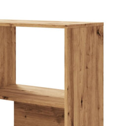 Walplus 4 Tier Corner Bookcase Artisan Oak Engineered Wood 85X85X140 Cm - thumbnail 8