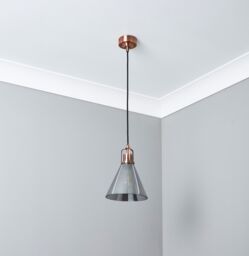 Inlight Dafyd Cone Gloss Antique Copper Effect Led Pendant Ceiling Light, (Dia)205mm - thumbnail 5