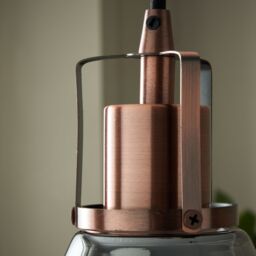 Inlight Dafyd Cone Gloss Antique Copper Effect Led Pendant Ceiling Light, (Dia)205mm - thumbnail 3