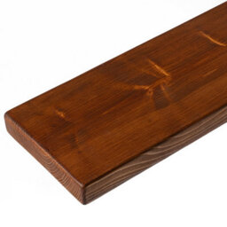 Toolty Rustic Handmade Wall Shelf, Wall Mounted, 90Cm X 17.5Cm Up Design, Walnut, Handcrafted Vintage Style - thumbnail 3