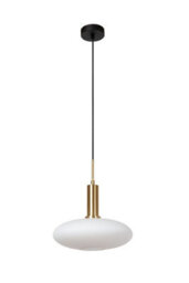 Lucide Singala Modern Pendant Light 30Cm - 1Xe27 - Matt Gold / Brass - thumbnail 2