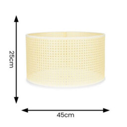 Valuelights Reni Wicker Drum Ceiling Lamp Shade (D)45Cm - thumbnail 8