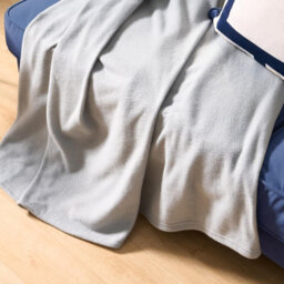 Ohs Ultra Soft Polar Fleece Throw Lightweight Blanket Bedspread, Mid Grey - 200 X 240Cm - thumbnail 2