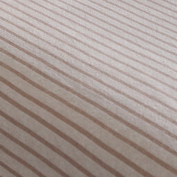 Dreams & Drapes Cottage Stripe Brushed Cotton Natural Fitted Bed Sheet - thumbnail 3