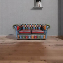 Chesterfield 2 Seater Patchwork Antique Leather Sofa Settee Bespoke In Classic Style - thumbnail 4