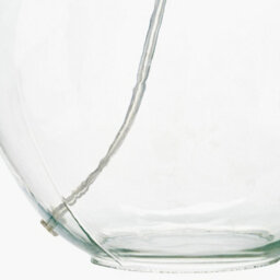 Pacific Lifestyle Set Of 2 Hallie Clear Glass And Grey Shade Table Lamp - thumbnail 8
