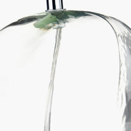 Pacific Lifestyle Set Of 2 Hallie Clear Glass And Grey Shade Table Lamp - thumbnail 7