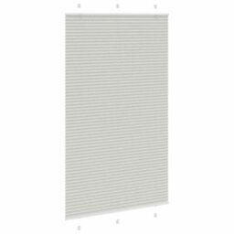 Berkfield Pleated Blind Light Grey 120X200 Cm Fabric Width 119.4 Cm Polyester - thumbnail 3