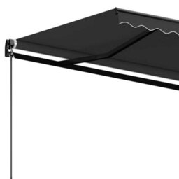 Berkfield Manual Retractable Awning 500X350 Cm Anthracite - thumbnail 5