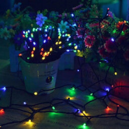 HSD 200 Led Multicolour String Lights (22M) - Solar Power Lights For Christmas, Weddings, And Home Decor - thumbnail 3