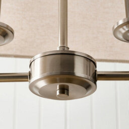 Pagazzi Lighting Marston Natural Linen Satin Nickel Pendant - thumbnail 6