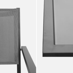 8-Seater Aluminium Garden Table With Textilene Chairs Anthracite - Sweeek - thumbnail 7