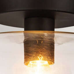 Luminosa Lighting Elstead Alora Mood Sylvia Bowl Semi Flush Ceiling Light Contemporary Matt Black 1X E27 - thumbnail 4