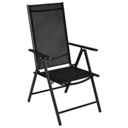 Walplus 7 Piece Garden Outdoor Dining Set Suitable For Backyard, Patio Aluminium Black - thumbnail 3