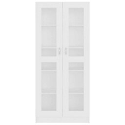 Berkfield Vitrine Cabinet White 82.5X30.5X185.5 Cm Engineered Wood - thumbnail 6