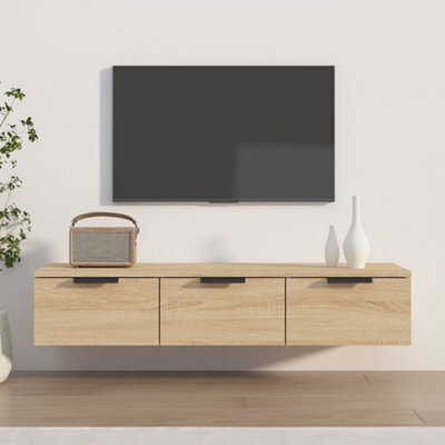 Walplus Wall Cabinet Sonoma Oak 102X30X20 Cm Engineered Wood - image 1
