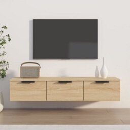 Walplus Wall Cabinet Sonoma Oak 102X30X20 Cm Engineered Wood - thumbnail 1