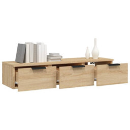 Walplus Wall Cabinet Sonoma Oak 102X30X20 Cm Engineered Wood - thumbnail 4