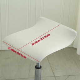 Square Bar Stool Cover Set Of 2, Universal Seat With Elastic Bottom, Industrial Style - thumbnail 2