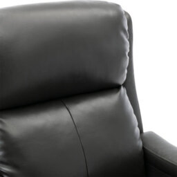 More4Homes Churwell Bonded Leather Pushback Recliner Armchair Sofa Cinema Chair Reclining (Grey) - thumbnail 5