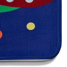 Blue Wool Easy To Clean Graphics Pictorial Handmade Kids Modern Rug For Living Room, Bedroom - 100Cm X 150Cm - thumbnail 3