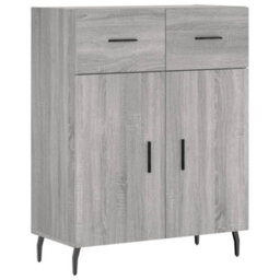 Berkfield Sideboard Grey Sonoma 69.5X34X90 Cm Engineered Wood - thumbnail 2