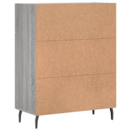 Berkfield Sideboard Grey Sonoma 69.5X34X90 Cm Engineered Wood - thumbnail 8