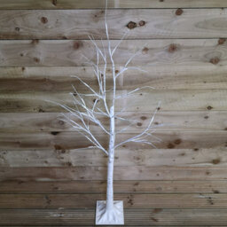 Samuel Alexander 1.2M (4Ft) Indoor Outdoor Christmas Lit Birch Tree With 48 Warm White Leds - thumbnail 4