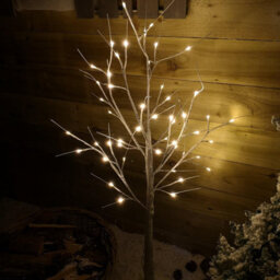 Samuel Alexander 1.2M (4Ft) Indoor Outdoor Christmas Lit Birch Tree With 48 Warm White Leds - thumbnail 7
