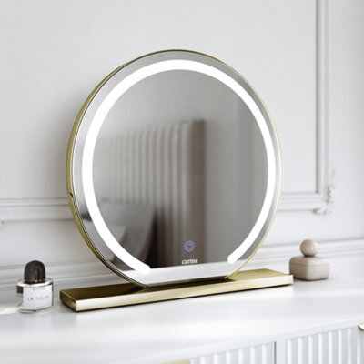 CARME Home Eden Gold Frameless Touch Sensor Led Light Mirror - image 1