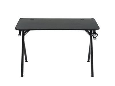 Gaming Desk With Rgb Led Lighting Home Office Desk Ergonomic Gamer Workstation With Mouse Pad - image 1