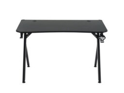 Gaming Desk With Rgb Led Lighting Home Office Desk Ergonomic Gamer Workstation With Mouse Pad - thumbnail 1