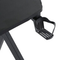 Gaming Desk With Rgb Led Lighting Home Office Desk Ergonomic Gamer Workstation With Mouse Pad - thumbnail 4