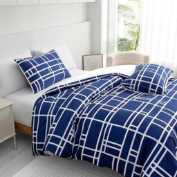 Pamposh 4 Pcs Super King Size Duvet Cover Sets With Matching White Superking Size Fitted Sheets Premium Microfibre Reversible - thumbnail 5