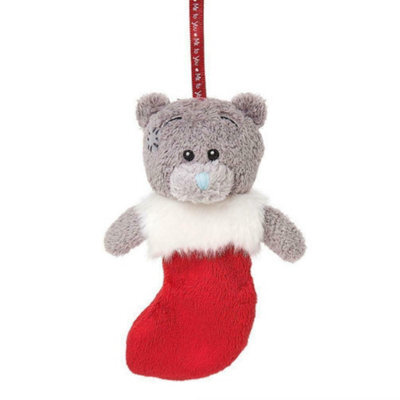 "Pack Of 4 3"" Bear In Stocking Me To You Bear Christmas Tree Decoration"