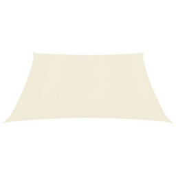 Berkfield Sunshade Sail 160 G/m2 Cream 7X7 M Hdpe - thumbnail 2