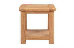 Buttercup Farm Bologna Lamp Table With Shelf - D50 X W50 X H50 Cm - Oak - thumbnail 5